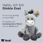 Steiff Kuscheltier Dinkie Esel, Süßes Stofftier mit Kunststoffaugen, Kinder, Jungen & Mädchen, Friends, Plüschtier - Image 5