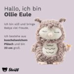 Steiff Kuscheltier Ollie Eule, Süßes Stofftier, Jungen, Mädchen & Babys ab 0 Monaten, Friends, Plüschtier Beige - Image 6