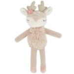 Bieco Kuscheltier Reh Ella mit Rassel | Baby Kuscheltier ab 0 Monate Stofftier Baby Plüschtier Rehr