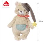 Fehn Kuscheltier Bär Bruno – Weicher Teddybär für Neugeborene als Einschlafhilfe - Stofftier zum Greifen, - Image 3