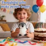 JcvPot Pinguin Kuscheltier, Weiches Stofftier Für Kinder Und Babys, Kuscheltier Pinguin Plüschtielüschtier – Bild 4