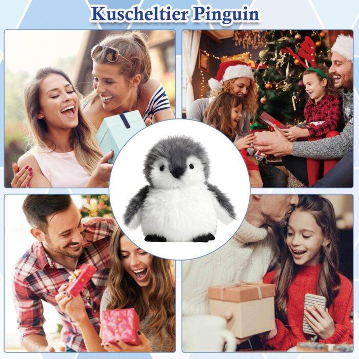 JcvPot Pinguin Kuscheltier, Weiches Stofftier Für Kinder Und Babys, Kuscheltier Pinguin Plüschtielüschtier – Bild 2