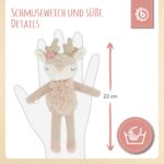 Bieco Kuscheltier Reh Ella mit Rassel | Baby Kuscheltier ab 0 Monate Stofftier Baby Plüschtier Rehr - Image 5