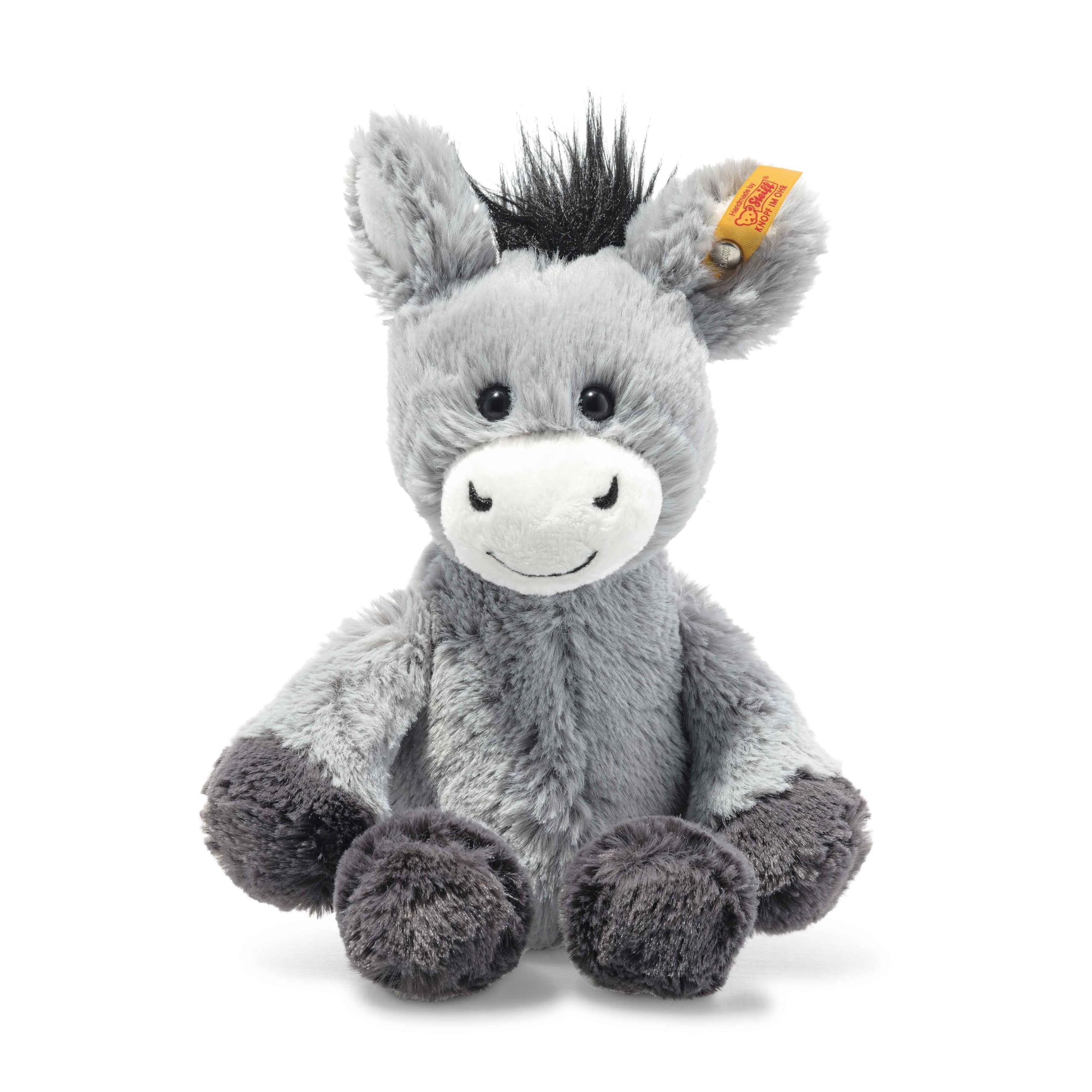 81hRleeSsUL Steiff Kuscheltier Dinkie Esel, Süßes Stofftier mit Kunststoffaugen, Kinder, Jungen & Mädchen, Friends, Plüschtier - Image 1