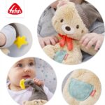Fehn Kuscheltier Bär Bruno – Weicher Teddybär für Neugeborene als Einschlafhilfe - Stofftier zum Greifen, - Image 4